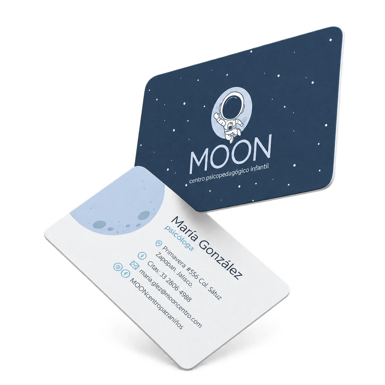 MOON: Papelería de marca