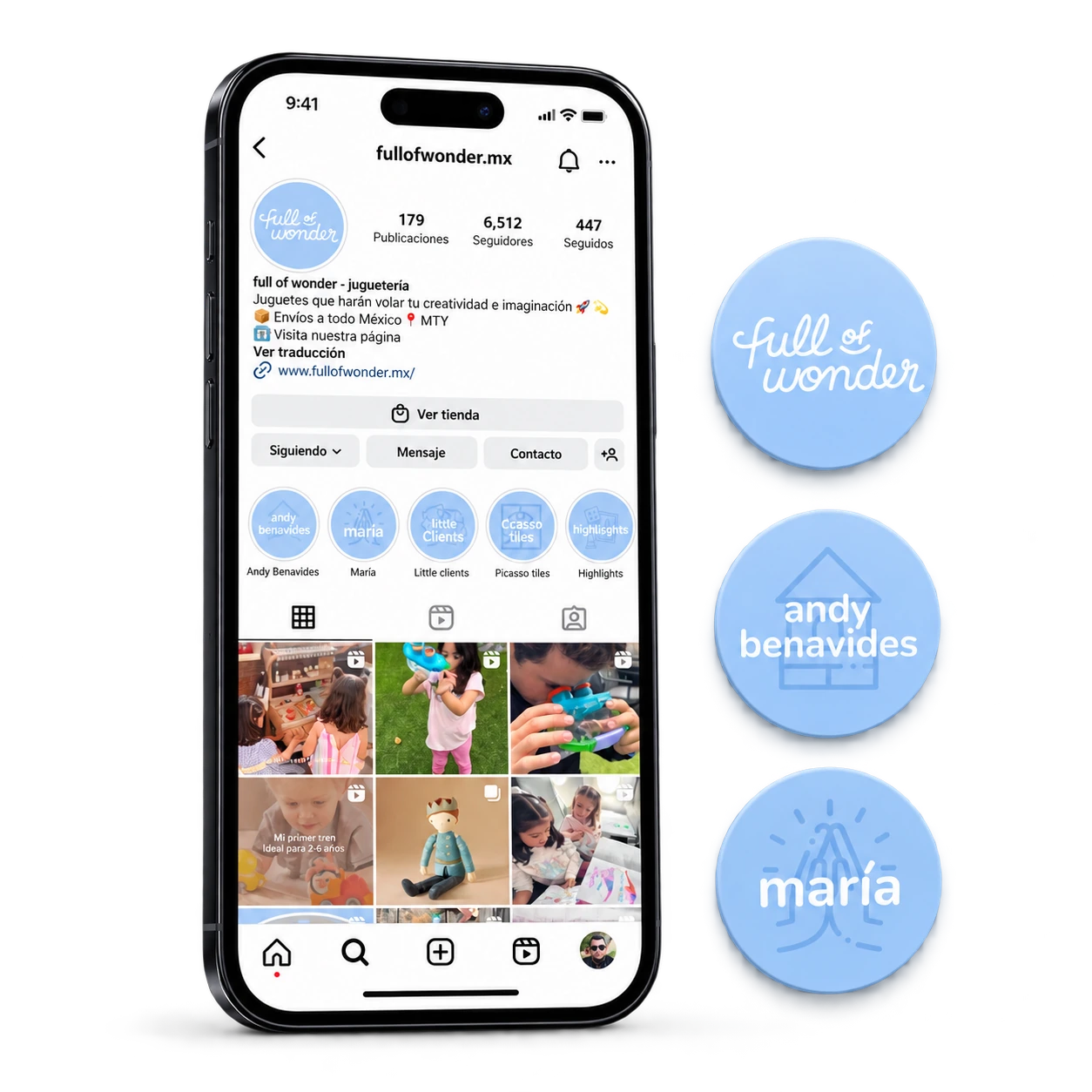 Full of Wonder: Contenido para redes sociales