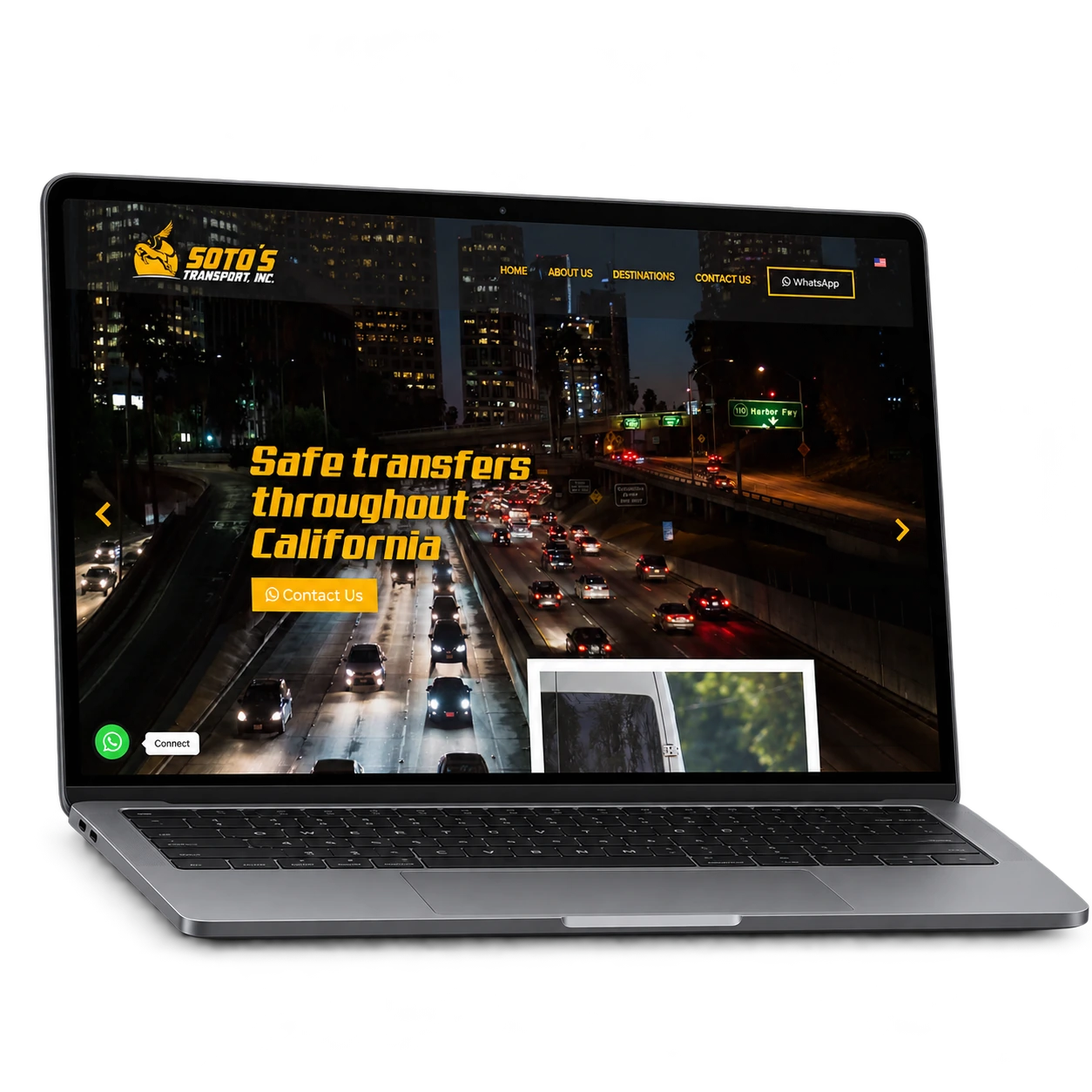 Soto’s Transport: Sitio web