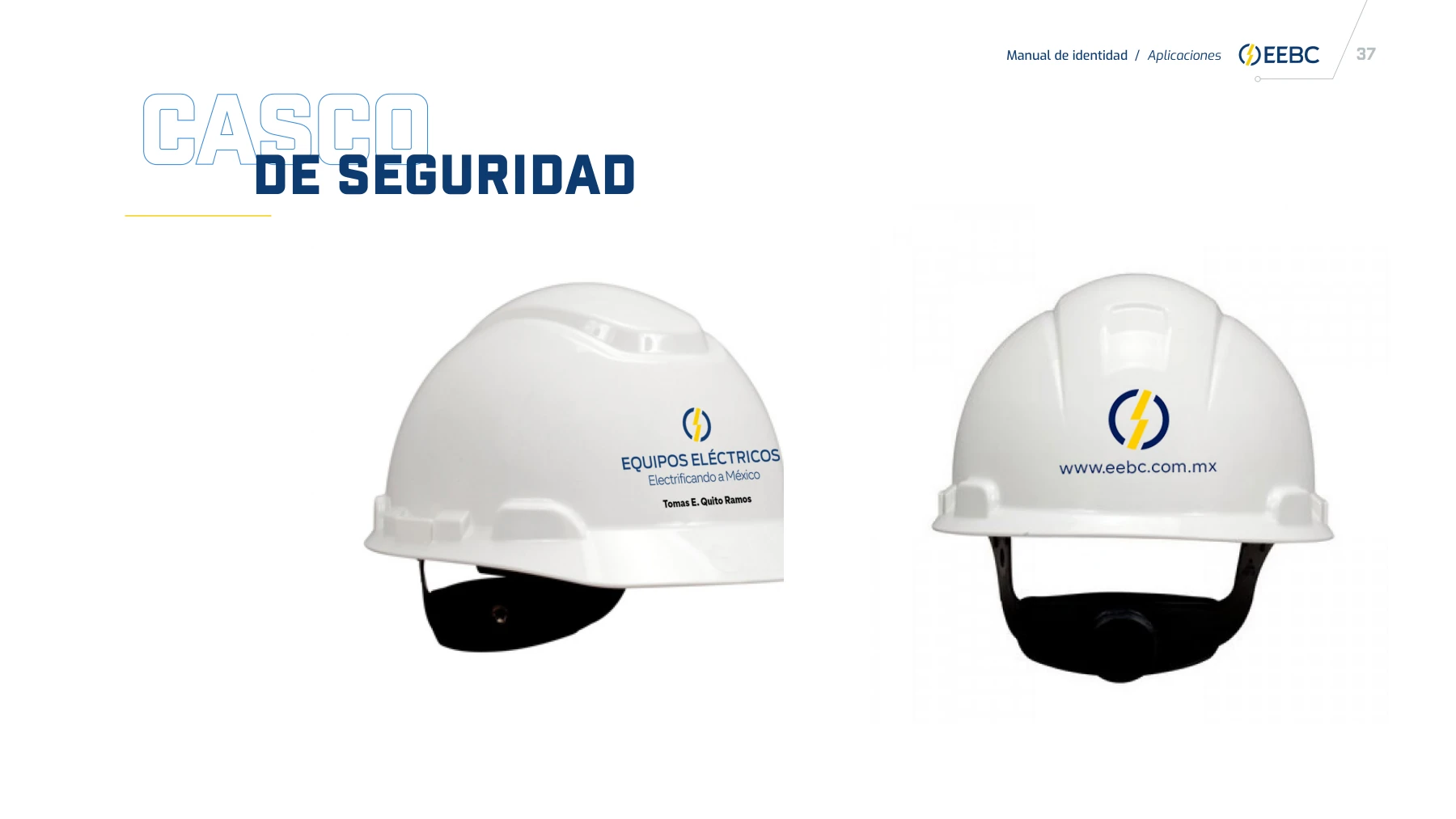 Equipos Eléctricos: Aplicación en cascos