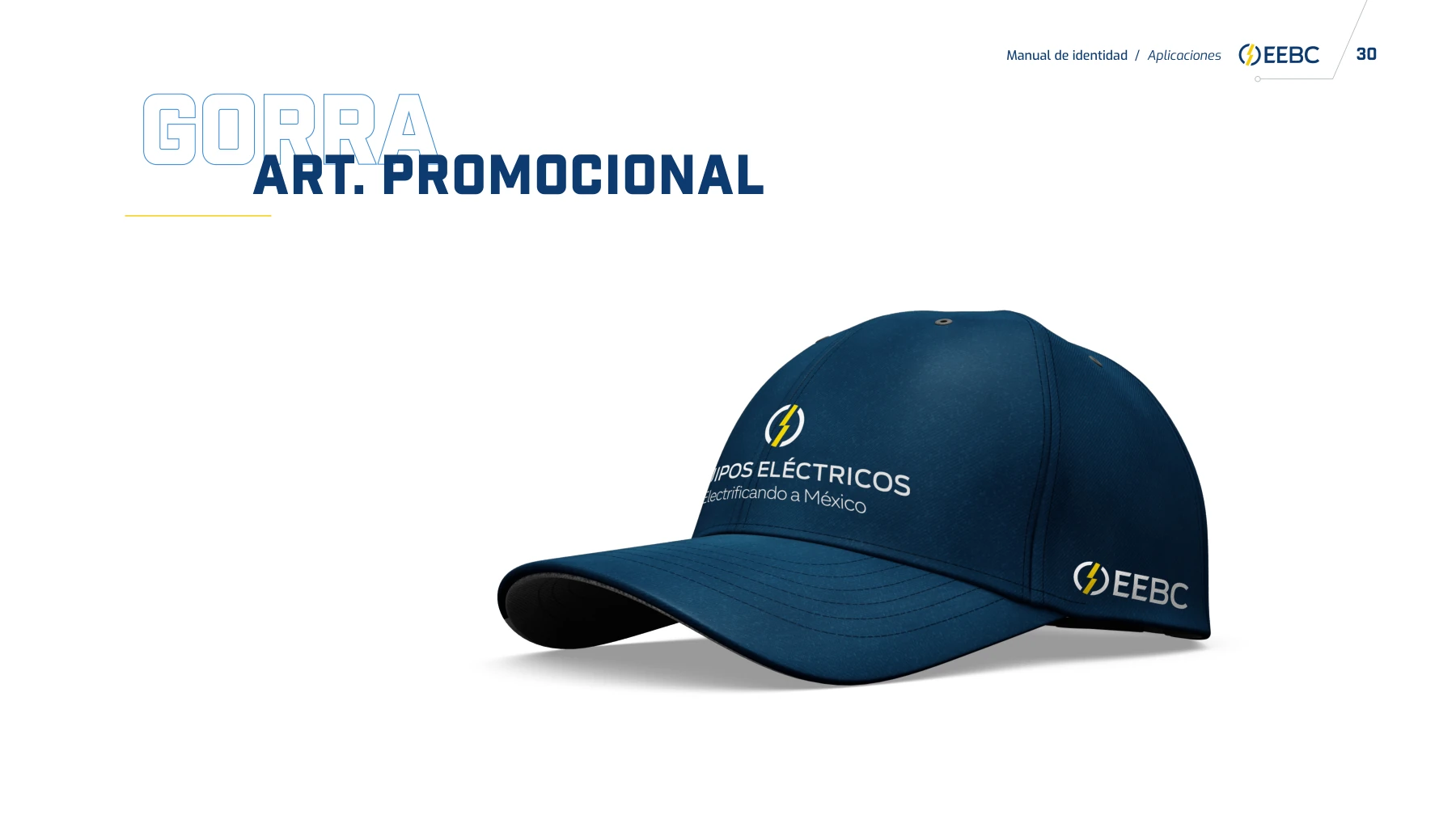 Equipos Eléctricos: Aplicación en gorra