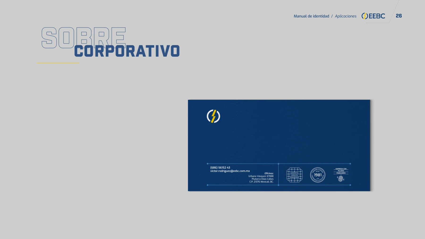 Equipos Eléctricos: Sobre corporativo