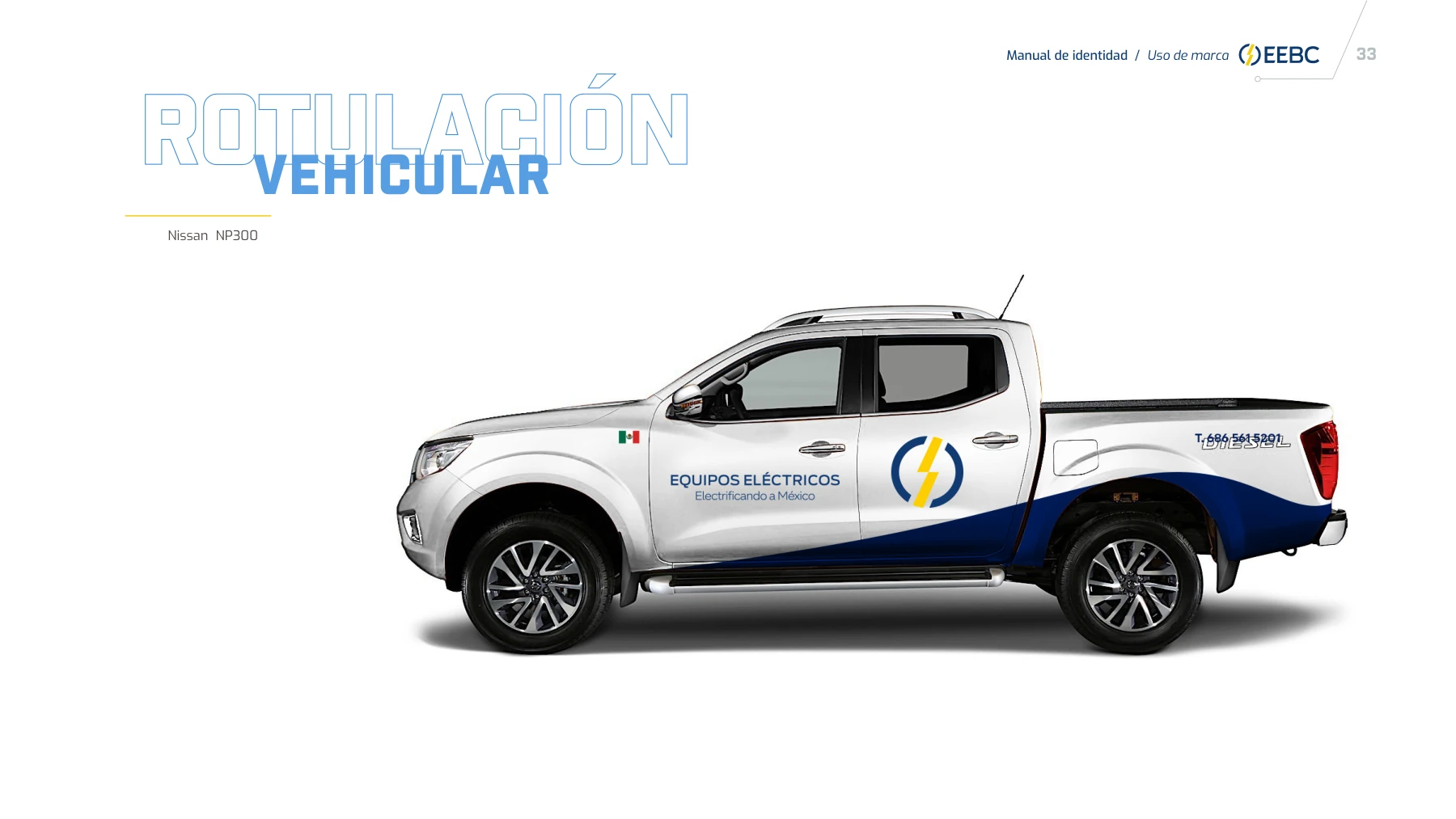 Equipos Eléctricos: Rotulación de vehículo