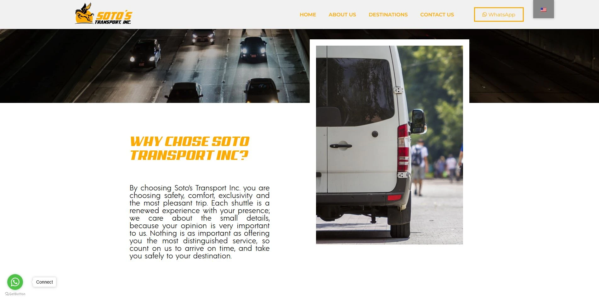 Soto’s Transport: Página de empresa